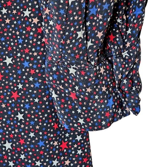 Madewell Stars 100% Silk Dress Size 4 - Picture 4 of 13